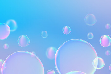 Abstract bokeh background gradient soft light pastel pink blue and purple for hitech technology digital design illustration web template background backdrop desktop wallpaper bubble