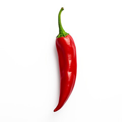 Chili pepper on a transparent background, ai technology