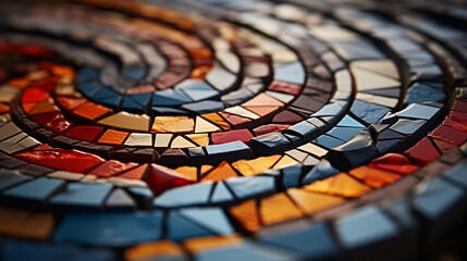 2000 years old mosaic fragment