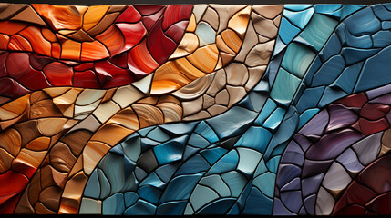 2000 years old mosaic fragment