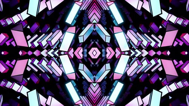 Purple VJ loop animation for music figures 