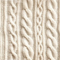 Knitted seamless pattern, farmhouse style. Ai generated