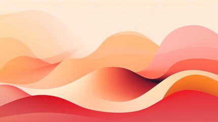 Fototapeta premium waves and circles on pink background