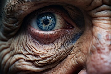 photo of Wrinkles Tell a Story. Generative AI