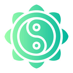 yin yang gradient icon