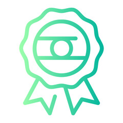 Fototapeta premium badge gradient icon