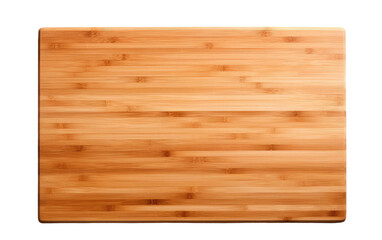 Bamboo Cutting Surface On Isolated Background