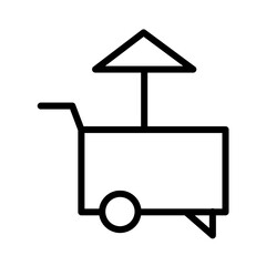 Cart Fast Food Outline Icon