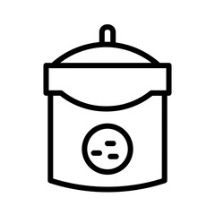 Biscuit Chocolate Cookie Outline Icon