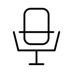 Audio Mic Record Outline Icon