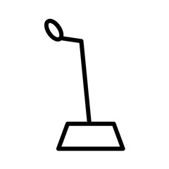 Audio Mic Voice Outline Icon