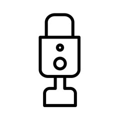 Audio Mic Record Outline Icon