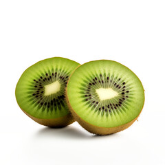 Kiwi fruit isolated on transparent background, ai technology