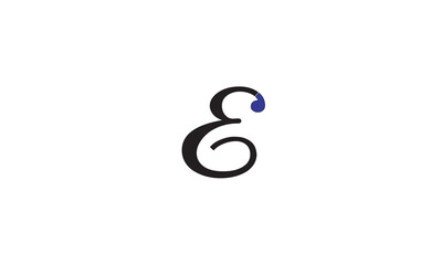 E, EE , Abstract Letters Logo Monogram