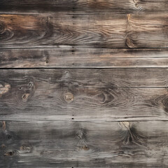 Old dry weathered gray and brown wooden planks board surface, ai technology