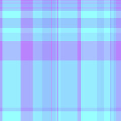 Hipster texture vector pattern, ornate tartan textile fabric. Mosaic plaid background check seamless in blue and cyan colors.