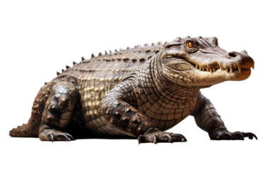 Crocodile on a Transparent Background