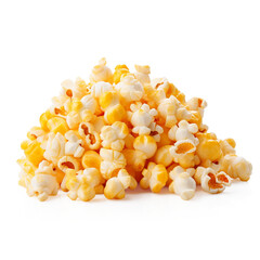 Roasted salted corn snack isolated on a transparent background, ai technology