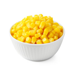 Roasted salted corn snack isolated on a transparent background, ai technology