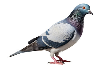 Pigeon Isolated on a Transparent Canvas - obrazy, fototapety, plakaty