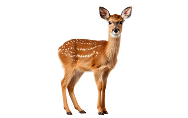 Fototapeta premium Roe Deer Isolated on Clear Background