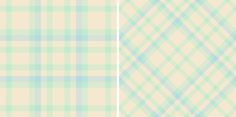 Seamless check fabric of pattern textile plaid with a vector texture tartan background.