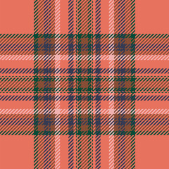 Plaid check pattern. Seamless fabric texture. Tartan textile print.