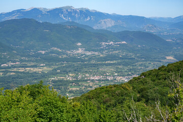 Mountain landscape in Molise near Longano