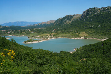 Fototapeta na wymiar Lake of Gallo Matese, in Campania, Italy