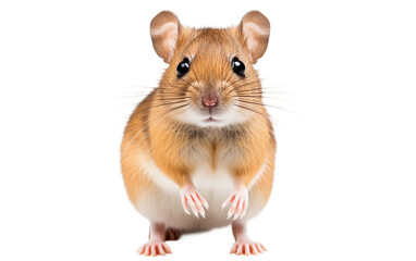 Gerbil on a Clear Background