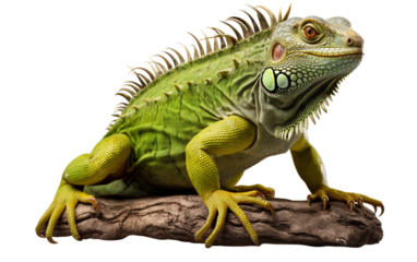 Iguana Isolated on Clear Background