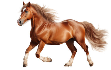 Horse Isolated on a Transparent Canvas