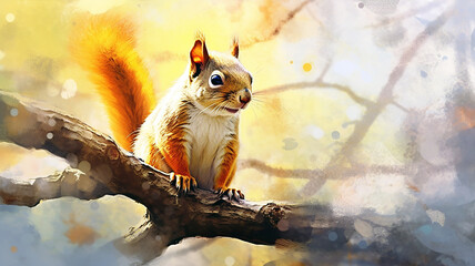 Eichhörnchen  - obrazy, fototapety, plakaty