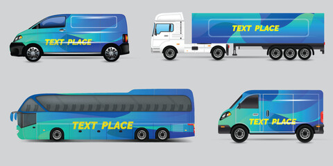 Van Wrap design for company, decal, wrap, and sticker,Racing car wrap. abstract strip for Company car wrap, sticker, and decal. vector eps 10 format.