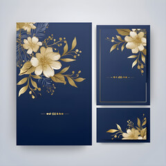 Luxury gold curve pattern cover design. Elegant floral, golden. wedding template. Invitation. 