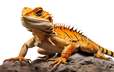 Obraz premium Lizard Isolated on Clear Background