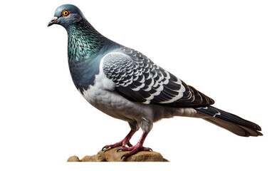 Pigeon Isolated on Clear Background - obrazy, fototapety, plakaty