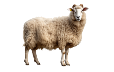 Sheep on a Transparent Background