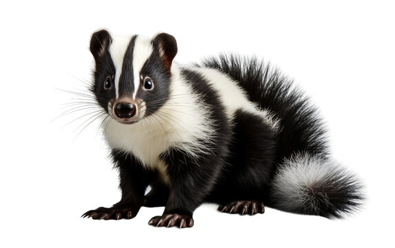 Skunk Isolated on Clear Background