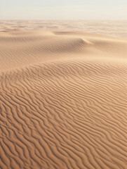 Serenity Dunes: Golden Hour at the Desert Expanse