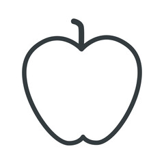 Apple icon vector on trendy design