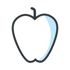 Apple icon vector on trendy design