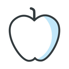 Apple icon vector on trendy design
