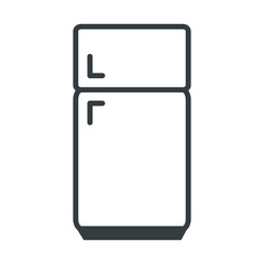 Refrigerator icon isolated vector on trendy design