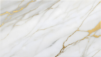 Polished Gold Marble Background - White Veined Texture