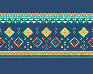 Traditional geometric ethnic fabric pattern design for textiles, rugs, wallpaper, clothing, sarong, scarf, batik, wrap, embroidery, print, curtain, carpet, wallpaper, wrapping, Batik, vector