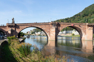 Fototapeta na wymiar Germany, Heidelberg The old Bridge Karl Theodor