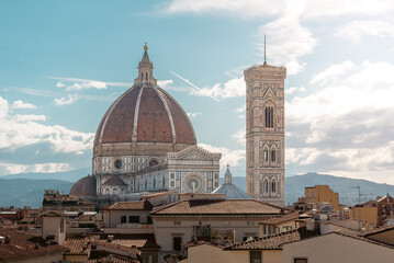 The Santa Maria del Fiore cathedral also known as Duomo of Florence Tuscany Italy.