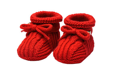Baby Booties On Transparent Background