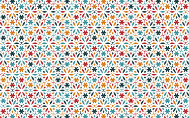 colorful islamic arabic pattern background banner